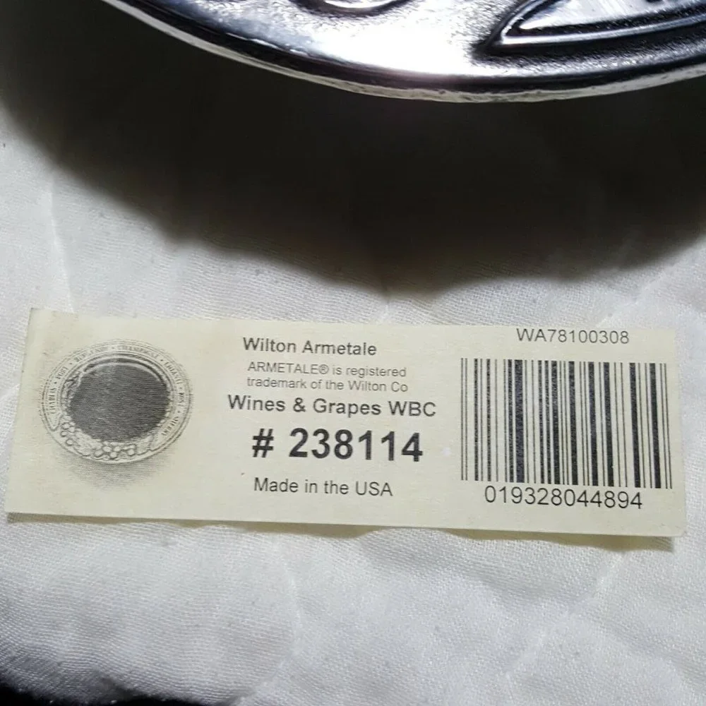 Wilton Wine Bottle Coaster Armetale Grape Vine Wine Bottle Candy Dish Pewter